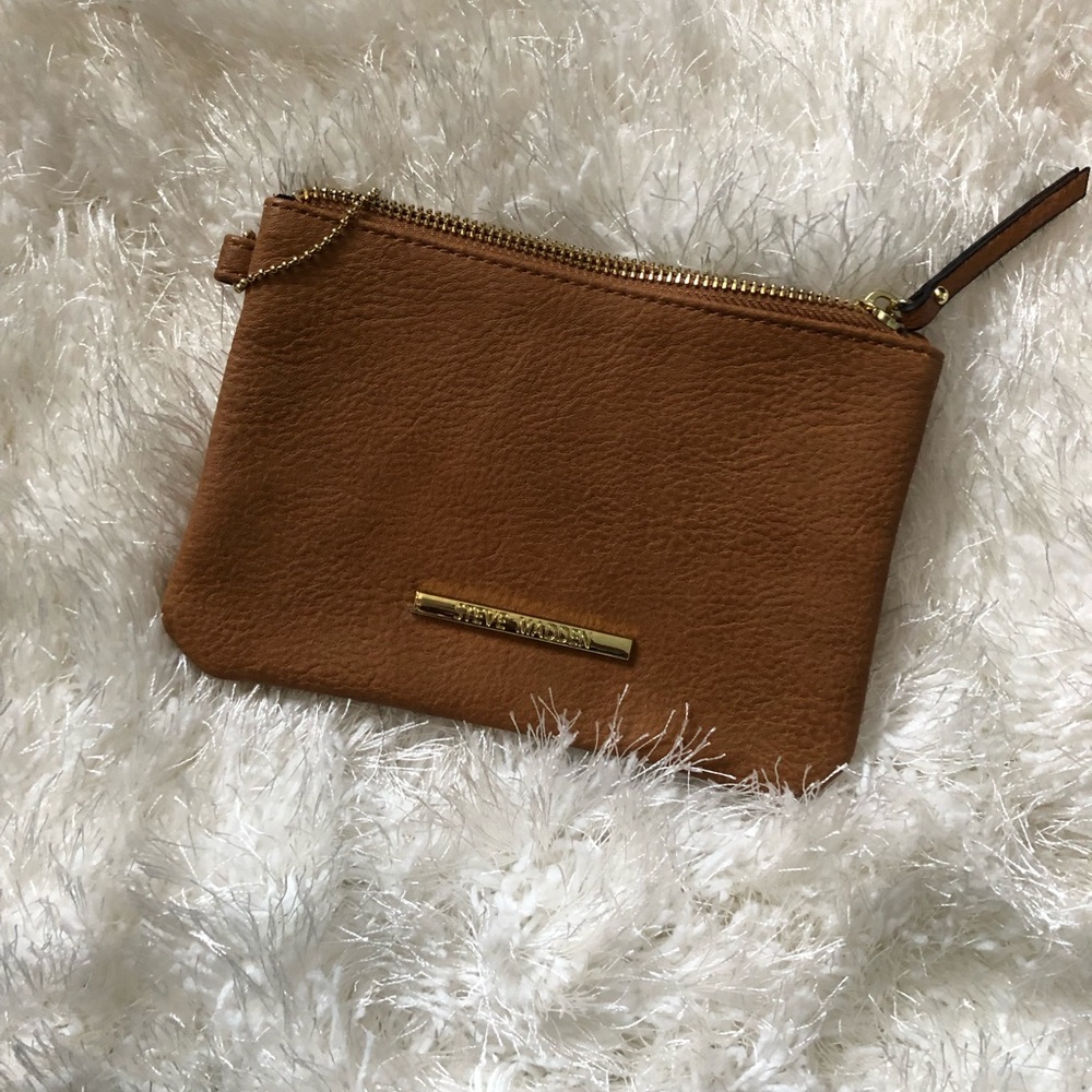 Brown leather Steve Madden wallet